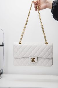 「Classic Flap」经典口盖包 中号 仙女白 图1
