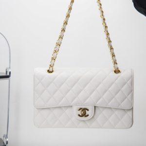 「Classic Flap」经典口盖包 中号 仙女白 图1