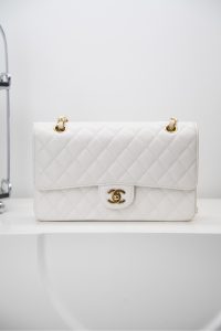 「Classic Flap」经典口盖包 中号 仙女白 图2
