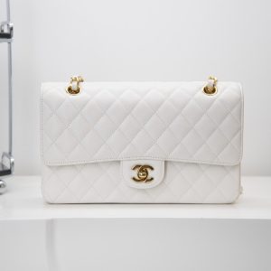 「Classic Flap」经典口盖包 中号 仙女白 图2