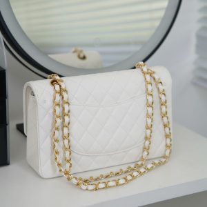 「Classic Flap」经典口盖包 中号 仙女白 图5
