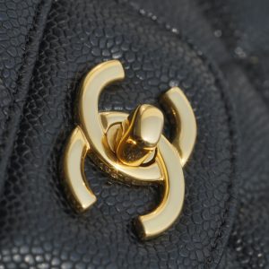 CF Classic Flap Jumbo |鱼子酱 黑金 大号 图9