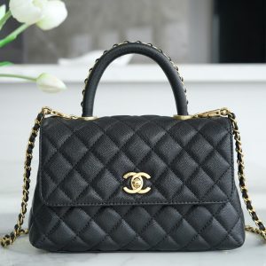 CHANEL 23P Coco handle 黑色 小号 图1