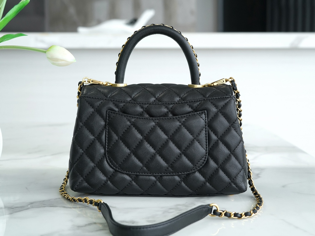 CHANEL 23P Coco handle 黑色 小号 图3
