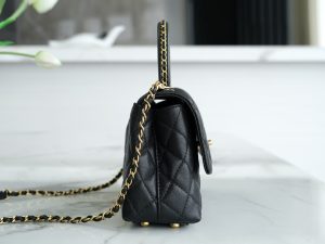 CHANEL 23P Coco handle 黑色 小号 图8