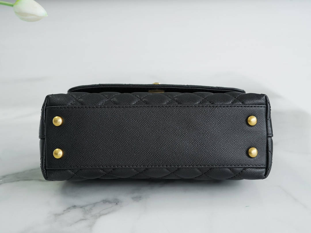 CHANEL 23P Coco handle 黑色 小号 图9