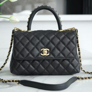CHANEL 23P Coco handle 黑色 小号 图2
