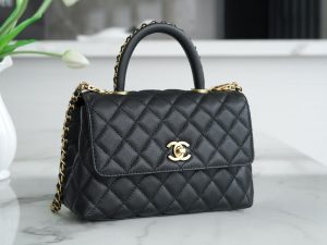 CHANEL 23P Coco handle 黑色 小号 图4