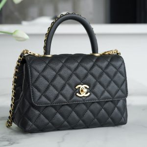 CHANEL 23P Coco handle 黑色 小号 图4