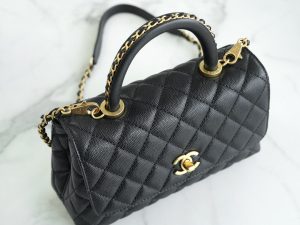 CHANEL 23P Coco handle 黑色 小号 图5