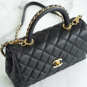 CHANEL 23P Coco handle 黑色 小号 图5