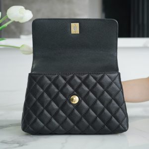 CHANEL 23P Coco handle 黑色 小号 图6