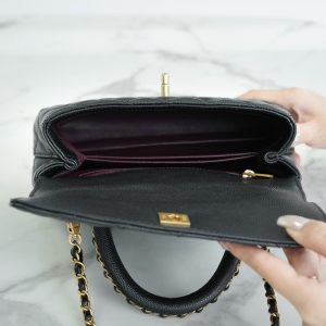 CHANEL 23P Coco handle 黑色 小号 图7