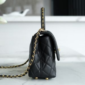CHANEL 23P Coco handle 黑色 小号 图8