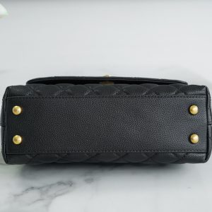 CHANEL 23P Coco handle 黑色 小号 图9