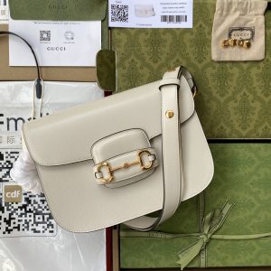。【原厂皮配置全套包装三亚免税店礼袋】Gucc” 1955 Horsebit Bag!经典的马衔扣+Monogram+棕 图1