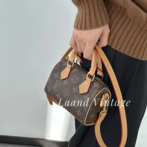 LV speedy nano,新款肩带可调节,太爱了新款speedy nano肩带可调节可拆卸完全避免了老款的长度尴尬冲 图1