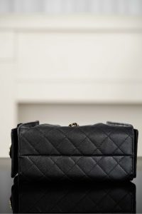 Chanel 26C系列 25bag mini鱼子酱 黑金 图9