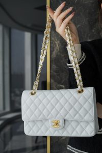 「Classic Flap」经典口盖包 中号 仙女白 图1