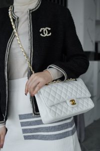 「Classic Flap」经典口盖包 中号 仙女白 图5