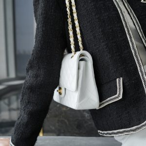 「Classic Flap」经典口盖包 中号 仙女白 图8
