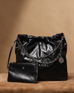 CHANEL 香奈儿中号银字22bag系列中号 图1