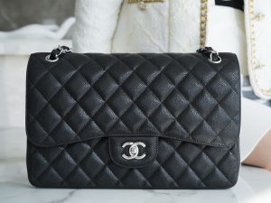 CF Classic Flap Jumbo |鱼子酱 黑银 大号 图2