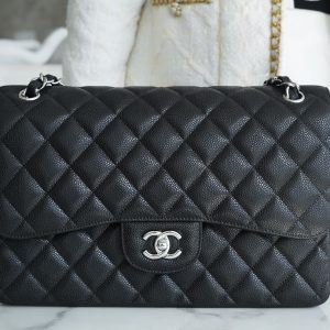 CF Classic Flap Jumbo |鱼子酱 黑银 大号 图2