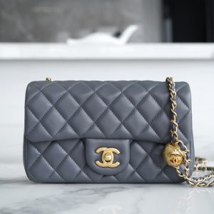 Chanel 金属球 Mini深灰色 图1