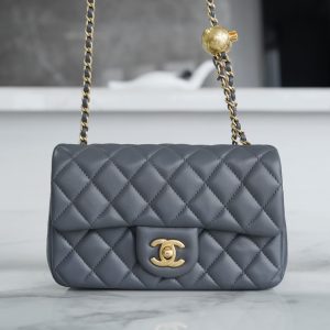 Chanel 金属球 Mini深灰色 图2