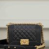 Chanel leboy 小球纹黑金小号 图1
