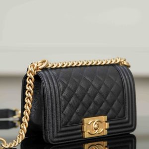 Chanel leboy 小球纹黑金小号 图3