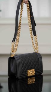 Chanel leboy 小球纹黑金小号 图4