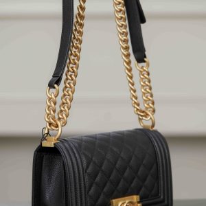 Chanel leboy 小球纹黑金小号 图4