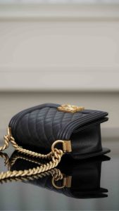 Chanel leboy 小球纹黑金小号 图6