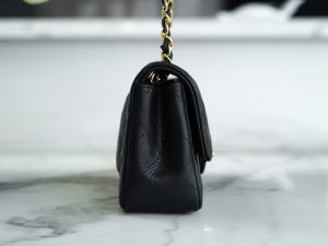 CF Classic Flap |荔枝纹 Mini 黑金 图5