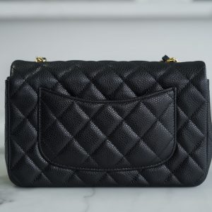 CF Classic Flap |荔枝纹 Mini 黑金 图3