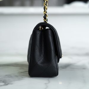 CF Classic Flap |荔枝纹 Mini 黑金 图5