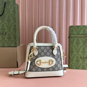 。【原厂皮配全套专柜包装】GG Horsebit1955迷你贝壳包手提包 分享一只可以炸街的小可爱 之前的大号贝壳已经足 图1