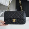CF Classic Flap |荔枝纹 Mini 黑金 图1