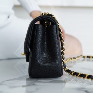 CF Classic Flap |荔枝纹 Mini 黑金 图6