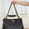 Chanel 25A 购物袋 原厂黑牛 小号 图1