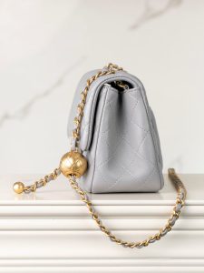 Chanel 金球方胖子 灰蓝色 图5