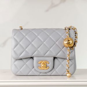 Chanel 金球方胖子 灰蓝色 图2