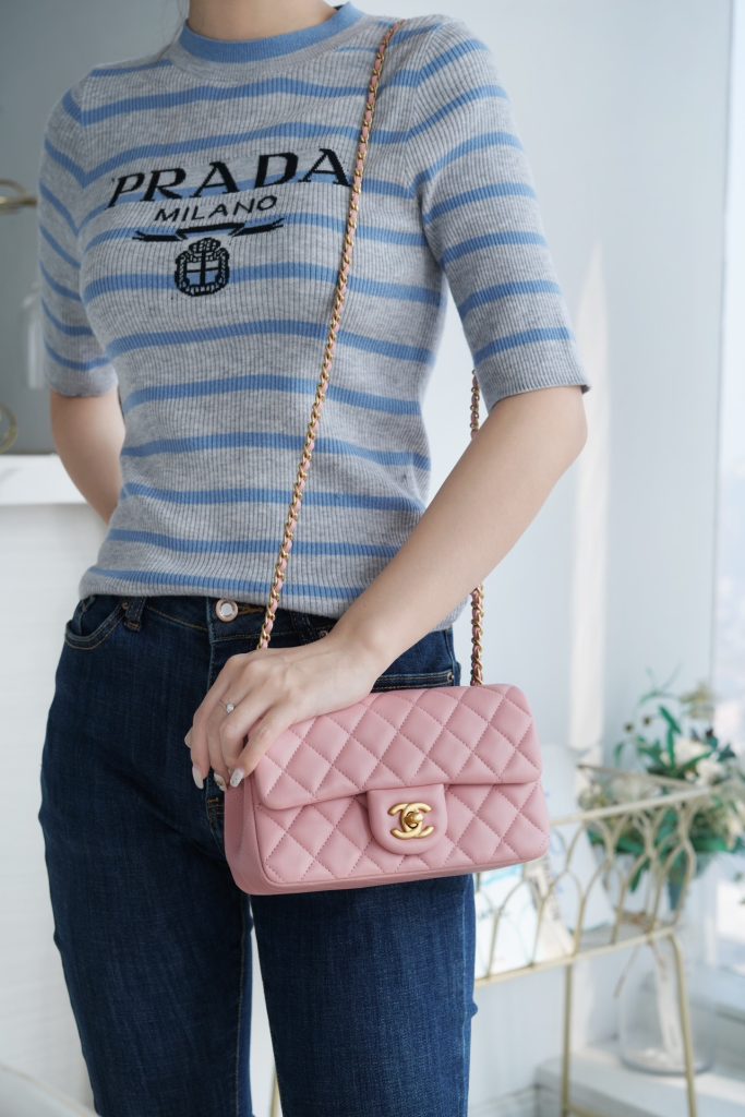 Chanel 金属球 Mini粉色 图1