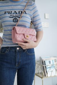 Chanel 金属球 Mini粉色 图7
