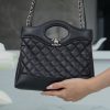 Chanel 31bag mini 黑色 褶皱小牛皮 图1