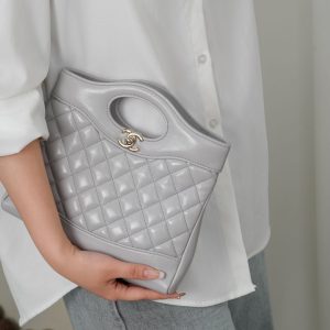 Chanel 31bag mini 浅灰 图6