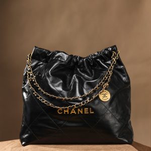 CHANEL 香奈儿 刘雯同款中号金字 22bag系列中号 图2