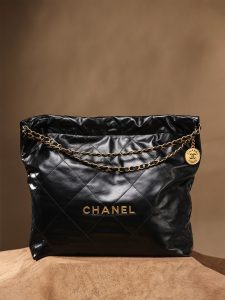 CHANEL 香奈儿 刘雯同款中号金字 22bag系列中号 图3